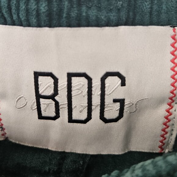 BDG Urban Outfitters  High and Wide 100% Cotton Green Corduroy Pants Sz 34 - Picture 6 of 14